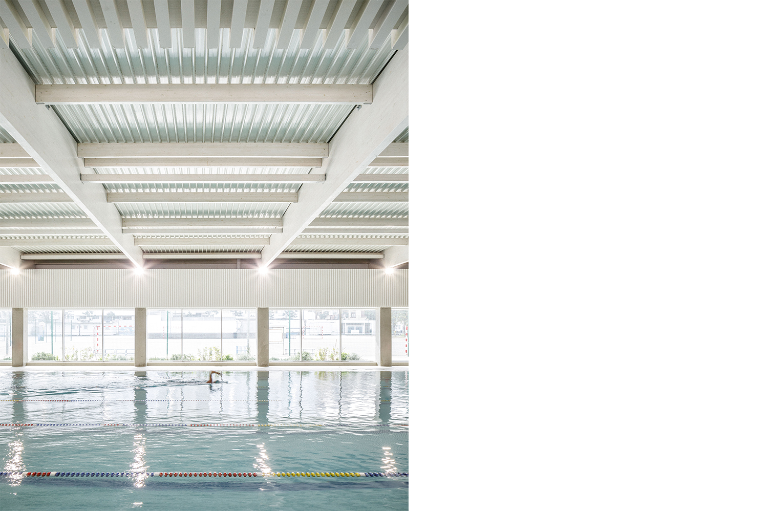 SALLE DE SPORTS COUVERTE LYCEE LYAUTEY CASABLANCA  DRISS KETTANI ARCHITECTE